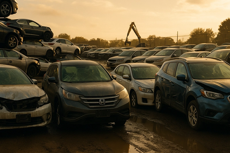 High value junk cars lineup